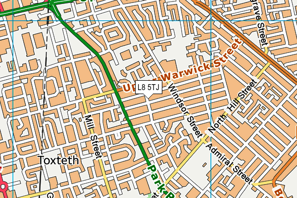 L8 5TJ map - OS VectorMap District (Ordnance Survey) L8 5TJ map - OS VectorMap District (Ordnance Survey)