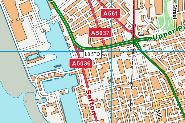L8 5TQ map - OS VectorMap District (Ordnance Survey) L8 5TQ map - OS VectorMap District (Ordnance Survey)