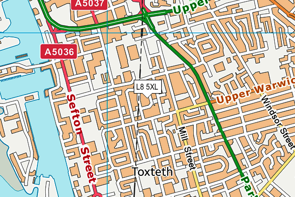 L8 5XL map - OS VectorMap District (Ordnance Survey) L8 5XL map - OS VectorMap District (Ordnance Survey)