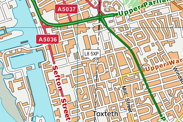 L8 5XP map - OS VectorMap District (Ordnance Survey) L8 5XP map - OS VectorMap District (Ordnance Survey)