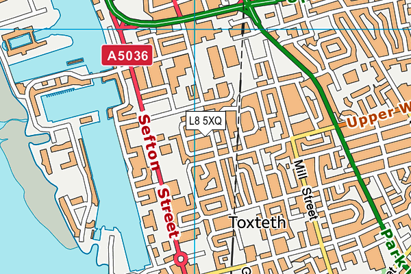 L8 5XQ map - OS VectorMap District (Ordnance Survey) L8 5XQ map - OS VectorMap District (Ordnance Survey)