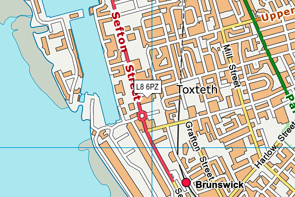 L8 6PZ map - OS VectorMap District (Ordnance Survey) L8 6PZ map - OS VectorMap District (Ordnance Survey)