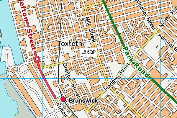 L8 6QP map - OS VectorMap District (Ordnance Survey) L8 6QP map - OS VectorMap District (Ordnance Survey)