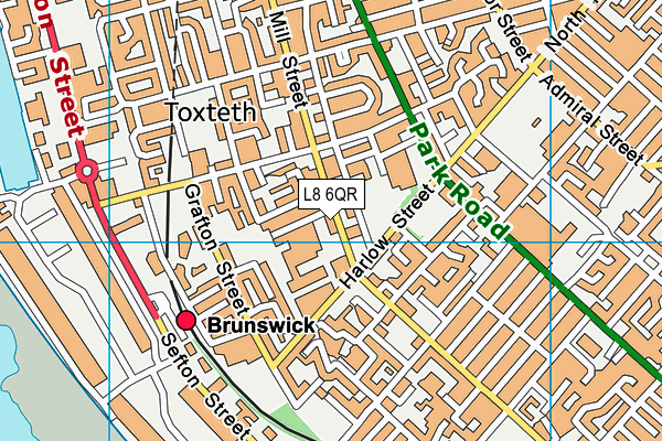 L8 6QR map - OS VectorMap District (Ordnance Survey) L8 6QR map - OS VectorMap District (Ordnance Survey)