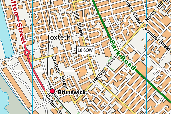 L8 6QW map - OS VectorMap District (Ordnance Survey) L8 6QW map - OS VectorMap District (Ordnance Survey)