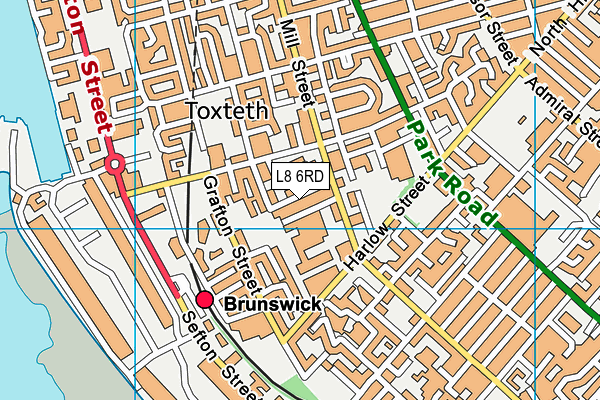 L8 6RD map - OS VectorMap District (Ordnance Survey) L8 6RD map - OS VectorMap District (Ordnance Survey)