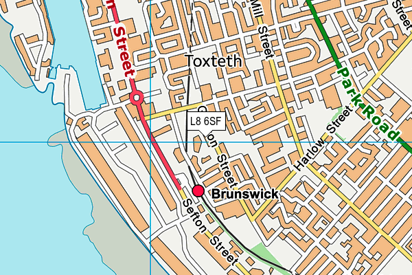 L8 6SF map - OS VectorMap District (Ordnance Survey) L8 6SF map - OS VectorMap District (Ordnance Survey)