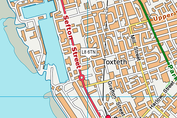 L8 6TN map - OS VectorMap District (Ordnance Survey) L8 6TN map - OS VectorMap District (Ordnance Survey)