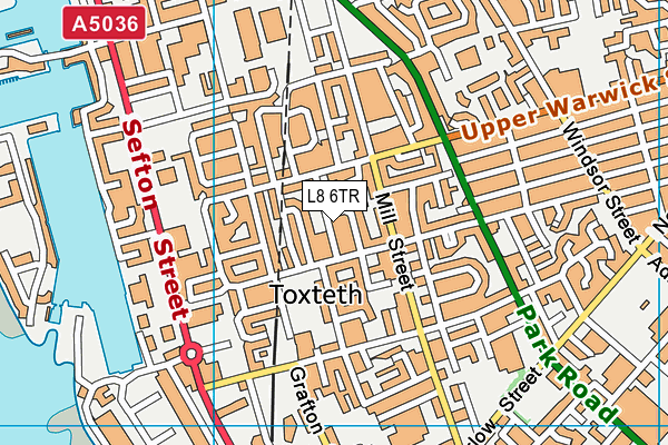 L8 6TR map - OS VectorMap District (Ordnance Survey) L8 6TR map - OS VectorMap District (Ordnance Survey)