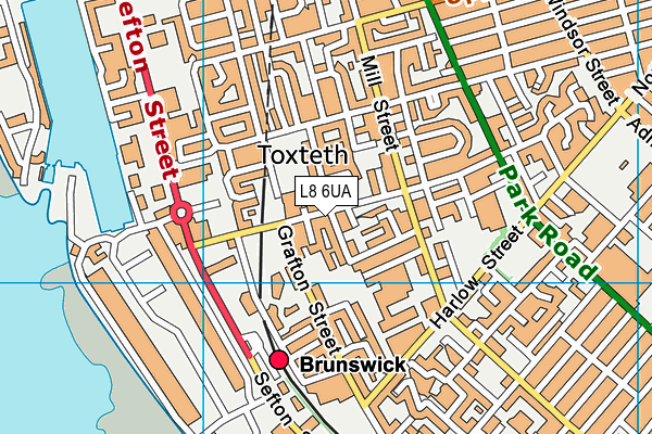 L8 6UA map - OS VectorMap District (Ordnance Survey) L8 6UA map - OS VectorMap District (Ordnance Survey)