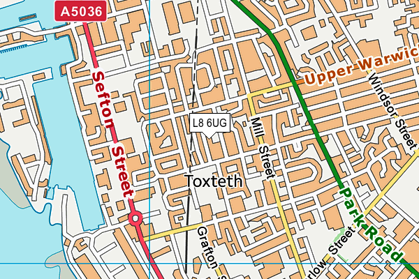 L8 6UG map - OS VectorMap District (Ordnance Survey) L8 6UG map - OS VectorMap District (Ordnance Survey)