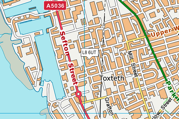 L8 6UT map - OS VectorMap District (Ordnance Survey) L8 6UT map - OS VectorMap District (Ordnance Survey)
