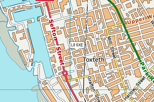 L8 6XE map - OS VectorMap District (Ordnance Survey) L8 6XE map - OS VectorMap District (Ordnance Survey)