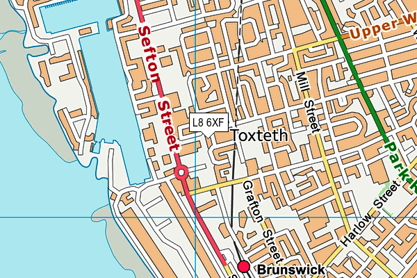 L8 6XF map - OS VectorMap District (Ordnance Survey) L8 6XF map - OS VectorMap District (Ordnance Survey)
