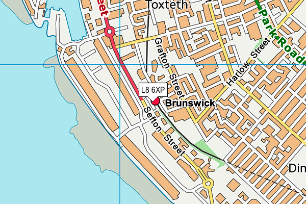 L8 6XP map - OS VectorMap District (Ordnance Survey) L8 6XP map - OS VectorMap District (Ordnance Survey)
