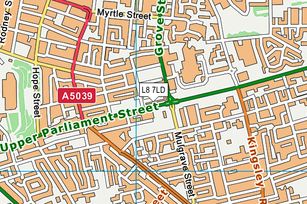 L8 7LD map - OS VectorMap District (Ordnance Survey) L8 7LD map - OS VectorMap District (Ordnance Survey)