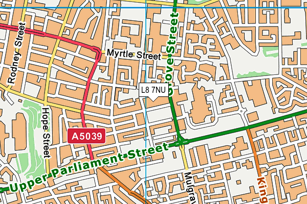 L8 7NU map - OS VectorMap District (Ordnance Survey) L8 7NU map - OS VectorMap District (Ordnance Survey)