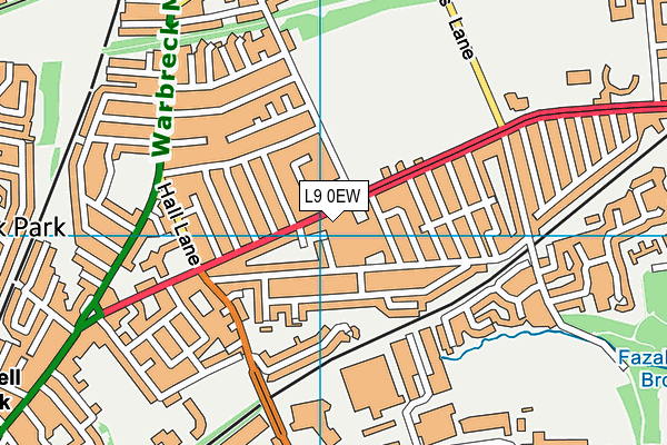 L9 0EW map - OS VectorMap District (Ordnance Survey) L9 0EW map - OS VectorMap District (Ordnance Survey)