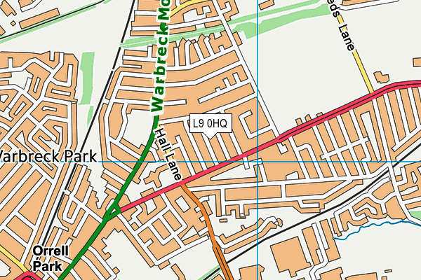 L9 0HQ map - OS VectorMap District (Ordnance Survey) L9 0HQ map - OS VectorMap District (Ordnance Survey)
