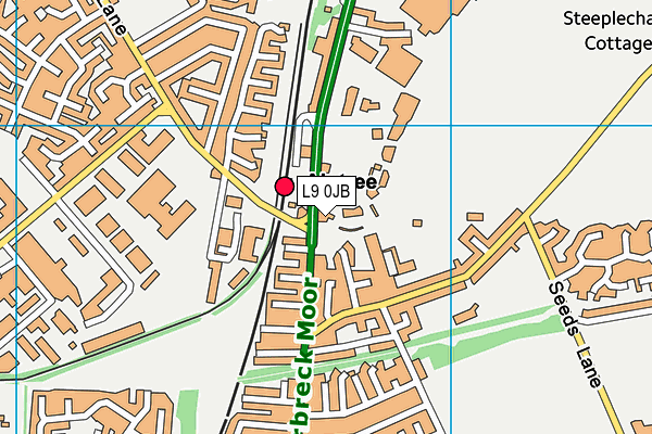 L9 0JB map - OS VectorMap District (Ordnance Survey) L9 0JB map - OS VectorMap District (Ordnance Survey)