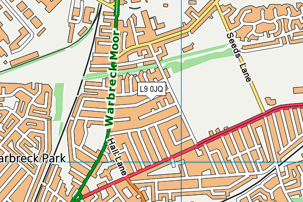 L9 0JQ map - OS VectorMap District (Ordnance Survey)