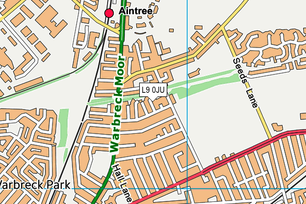 L9 0JU map - OS VectorMap District (Ordnance Survey) L9 0JU map - OS VectorMap District (Ordnance Survey)