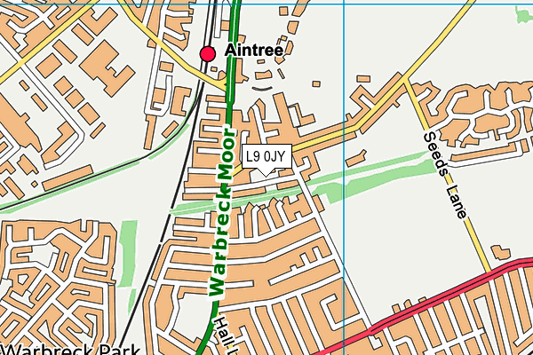 L9 0JY map - OS VectorMap District (Ordnance Survey) L9 0JY map - OS VectorMap District (Ordnance Survey)