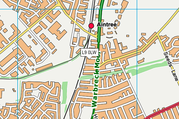 L9 0LW map - OS VectorMap District (Ordnance Survey) L9 0LW map - OS VectorMap District (Ordnance Survey)