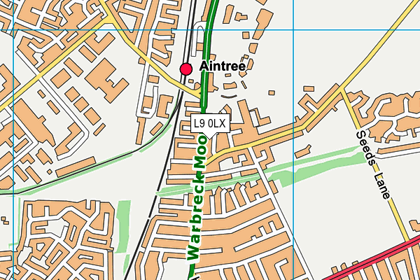 L9 0LX map - OS VectorMap District (Ordnance Survey) L9 0LX map - OS VectorMap District (Ordnance Survey)
