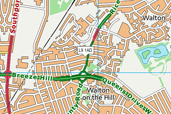 L9 1AD map - OS VectorMap District (Ordnance Survey) L9 1AD map - OS VectorMap District (Ordnance Survey)