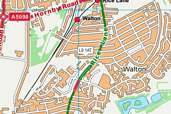 L9 1AT map - OS VectorMap District (Ordnance Survey) L9 1AT map - OS VectorMap District (Ordnance Survey)