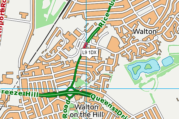 L9 1DX map - OS VectorMap District (Ordnance Survey)