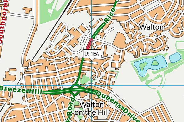 L9 1EA map - OS VectorMap District (Ordnance Survey) L9 1EA map - OS VectorMap District (Ordnance Survey)