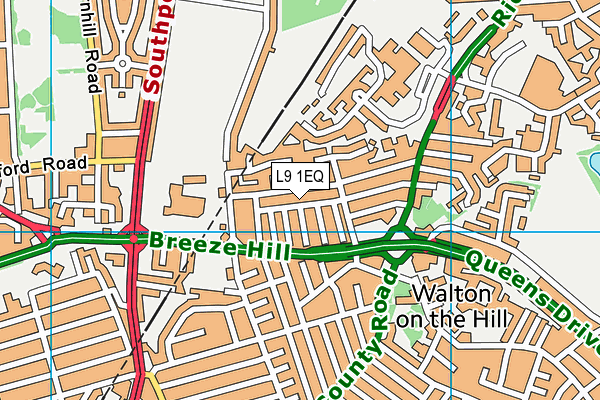 L9 1EQ map - OS VectorMap District (Ordnance Survey) L9 1EQ map - OS VectorMap District (Ordnance Survey)