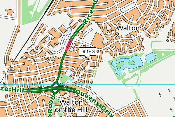 L9 1HG map - OS VectorMap District (Ordnance Survey)
