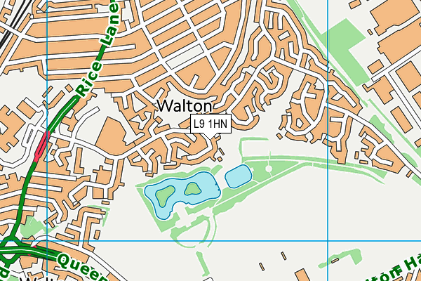 L9 1HN map - OS VectorMap District (Ordnance Survey)