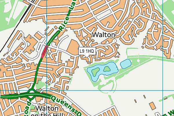 L9 1HQ map - OS VectorMap District (Ordnance Survey) L9 1HQ map - OS VectorMap District (Ordnance Survey)