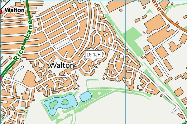 L9 1JH map - OS VectorMap District (Ordnance Survey) L9 1JH map - OS VectorMap District (Ordnance Survey)