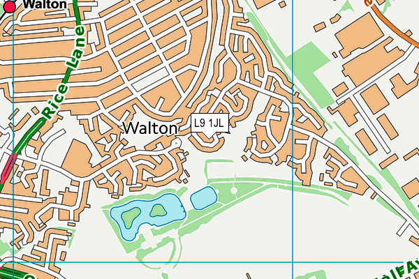 L9 1JL map - OS VectorMap District (Ordnance Survey) L9 1JL map - OS VectorMap District (Ordnance Survey)