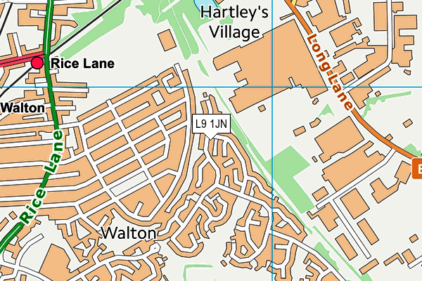 L9 1JN map - OS VectorMap District (Ordnance Survey) L9 1JN map - OS VectorMap District (Ordnance Survey)