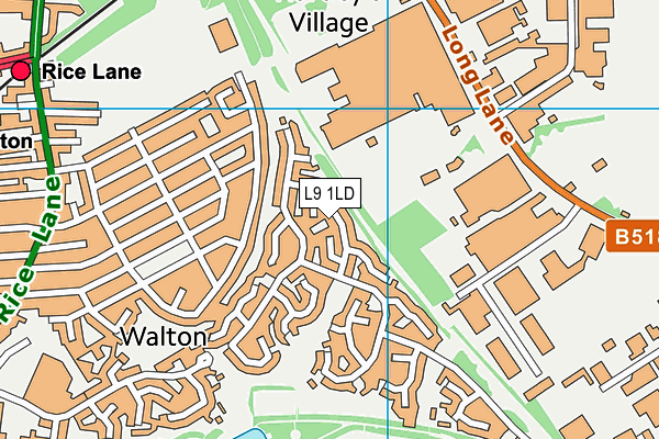 L9 1LD map - OS VectorMap District (Ordnance Survey) L9 1LD map - OS VectorMap District (Ordnance Survey)
