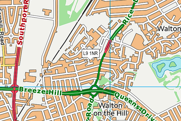 L9 1NR map - OS VectorMap District (Ordnance Survey) L9 1NR map - OS VectorMap District (Ordnance Survey)