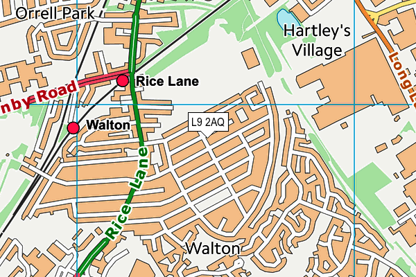 L9 2AQ map - OS VectorMap District (Ordnance Survey) L9 2AQ map - OS VectorMap District (Ordnance Survey)