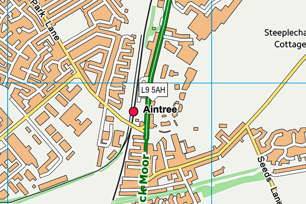 L9 5AH map - OS VectorMap District (Ordnance Survey) L9 5AH map - OS VectorMap District (Ordnance Survey)