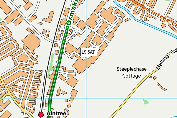 L9 5AT map - OS VectorMap District (Ordnance Survey) L9 5AT map - OS VectorMap District (Ordnance Survey)