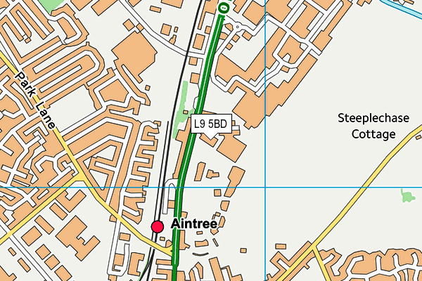 L9 5BD map - OS VectorMap District (Ordnance Survey) L9 5BD map - OS VectorMap District (Ordnance Survey)