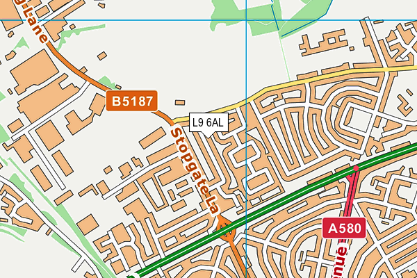L9 6AL map - OS VectorMap District (Ordnance Survey) L9 6AL map - OS VectorMap District (Ordnance Survey)