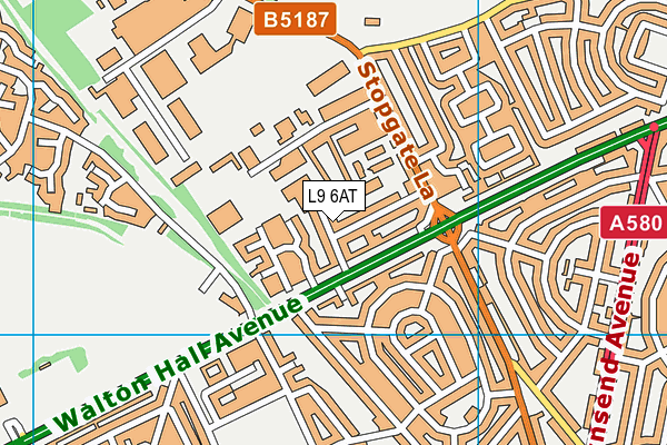 L9 6AT map - OS VectorMap District (Ordnance Survey) L9 6AT map - OS VectorMap District (Ordnance Survey)