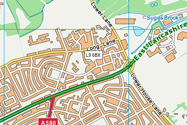 L9 6BX map - OS VectorMap District (Ordnance Survey) L9 6BX map - OS VectorMap District (Ordnance Survey)