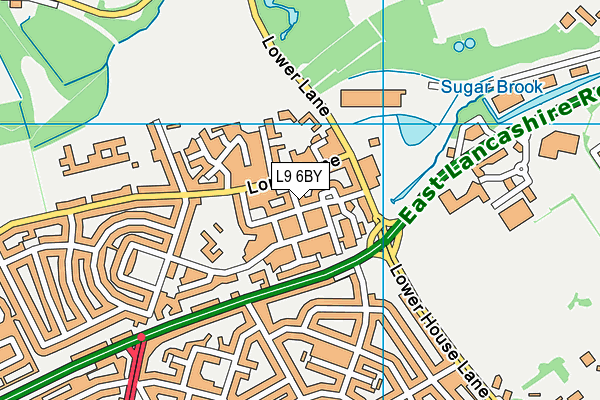 L9 6BY map - OS VectorMap District (Ordnance Survey) L9 6BY map - OS VectorMap District (Ordnance Survey)